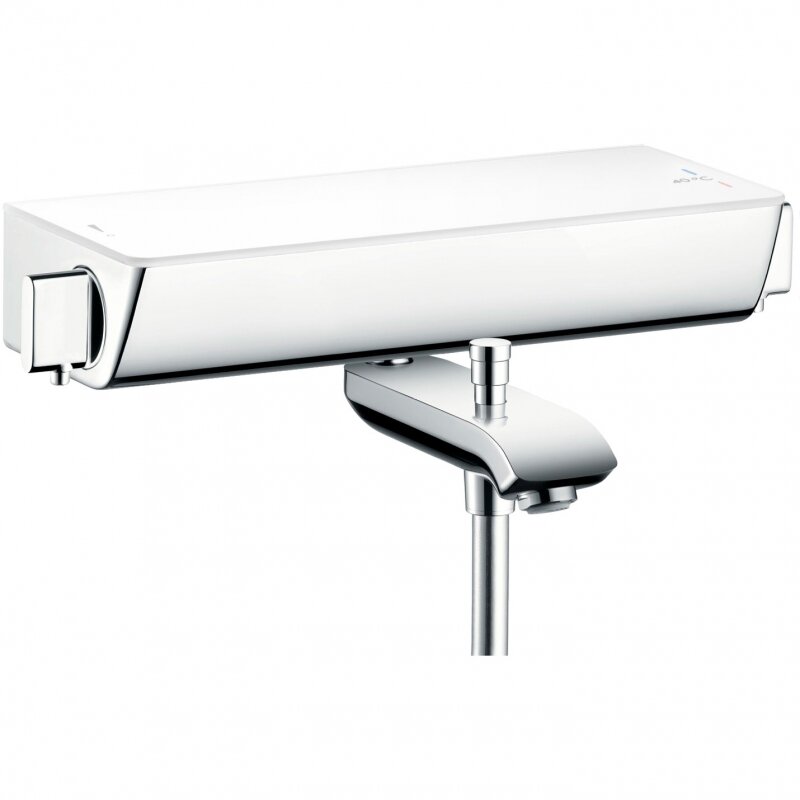 Смеситель для ванны и душа Hansgrohe Ecostat Select 13141400 белый/хром