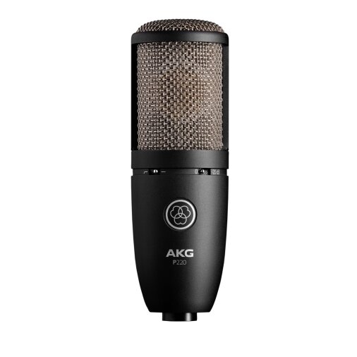 AKG P220 конденсаторный кардиоидный микрофон, мембрана 1", 20-20000Гц, 20мВ/Па, SH300 "паук", кейс