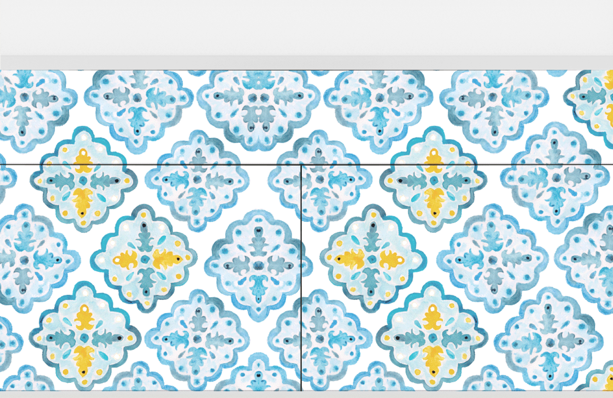 Комод - STORYZ - BS4 Portugese tiles, 115 x 85 x 48 см, Белый - фотография № 5