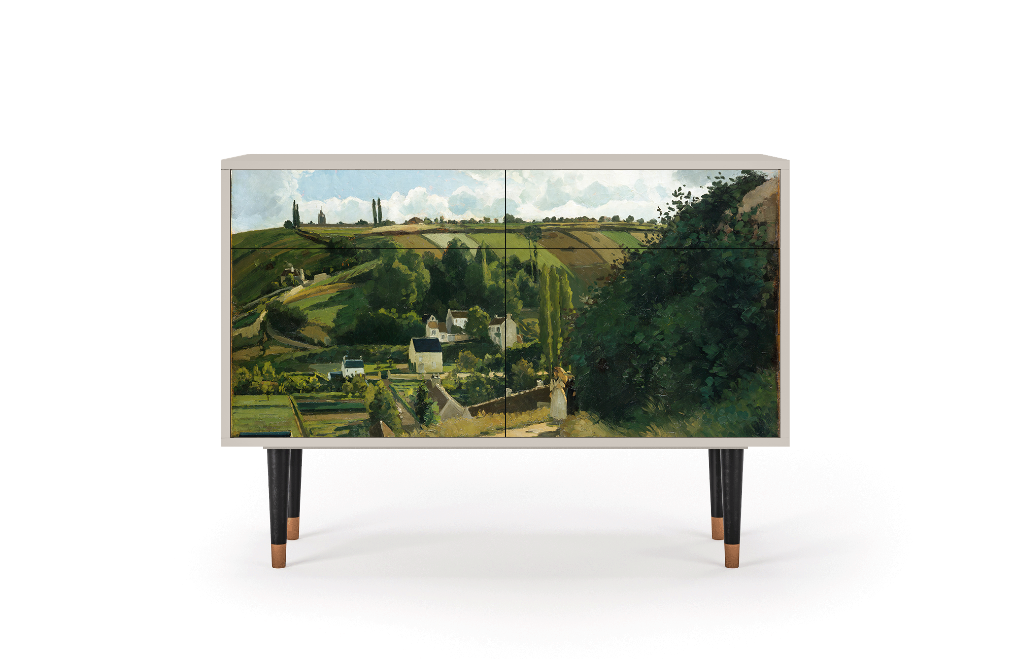 Комод - STORYZ - BS4 Jalais Hill by Camille Pissarro, 115 x 85 x 48 см, Сатин - фотография № 2
