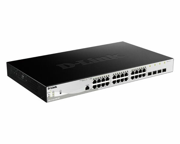 D-Link Коммутатор 1U 19 RM D-Link DGS-1210-28MP/ME/B2A 24 порта 1Гбит/сек. + 4 порта SFP, управляемый (oem)