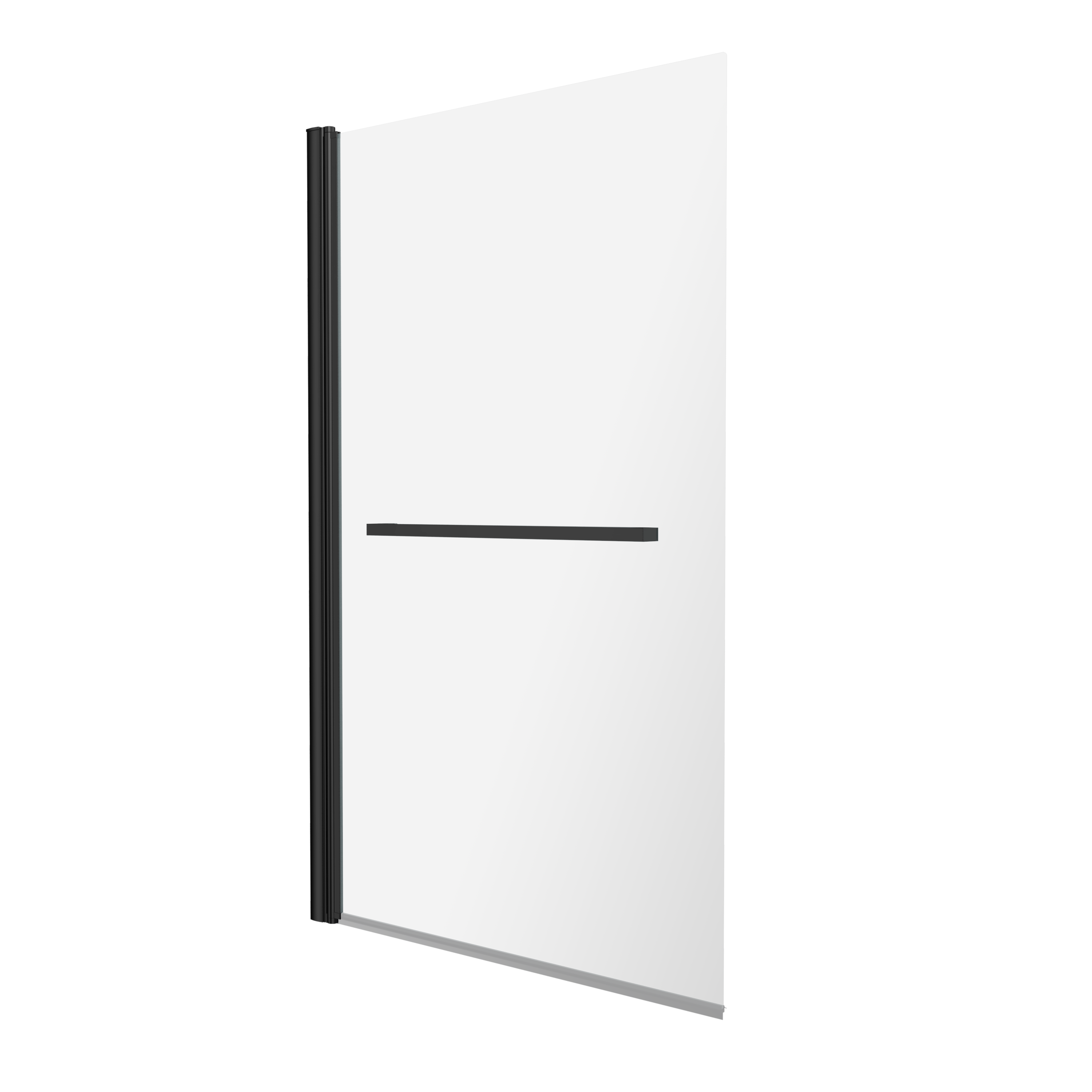 фото Ширма на ванну Sensea Remix поворотная 140 см цвет чёрный