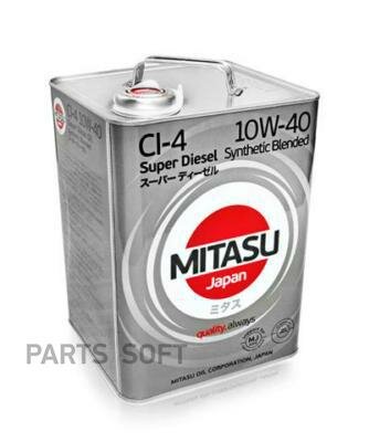 MITASU 10W40 CI-4 дизель, полусинтетика 4л (1/6)