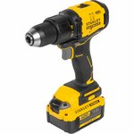 Дрель-шуруповерт аккумуляторная бесщеточная Stanley Fatmax SBD710M2K, 18 В Li-ion 2х4 Ач - изображение