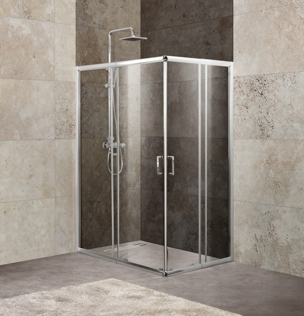 Душевой уголок BelBagno UNIQUE-A-2-85/100-P-Cr