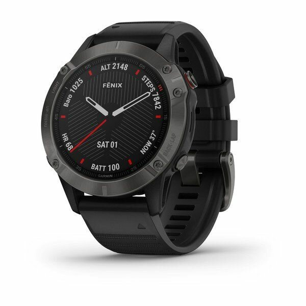 Часы GARMIN Fenix 6 Sapphire (Gray/Black Band) (Часы GARMIN fenix 6 Sapphire,Gray w/Black Band,GPS Watch (010-02158-11))