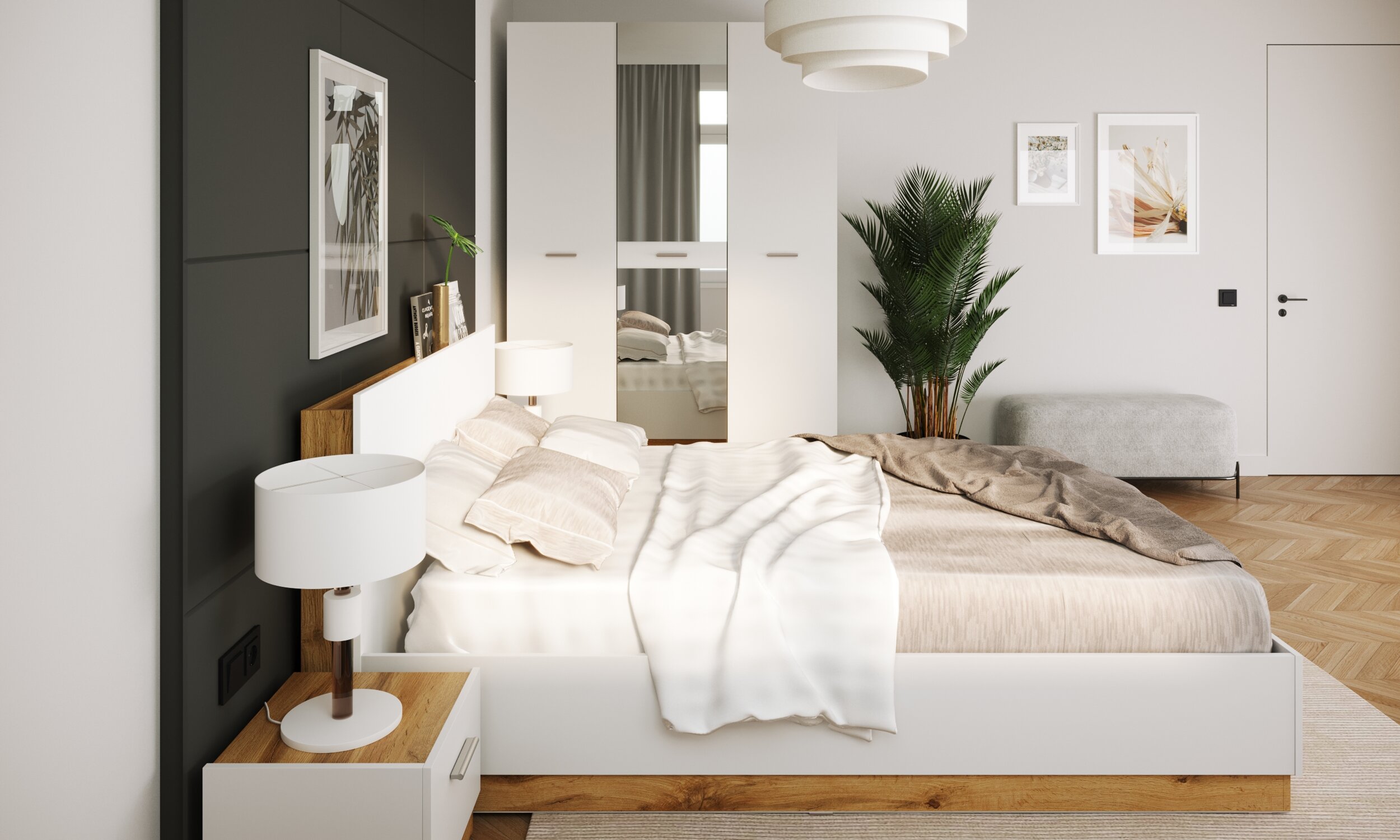 Комплект спальной мебели спальня FRESCO с кроватью 160х200 без комода