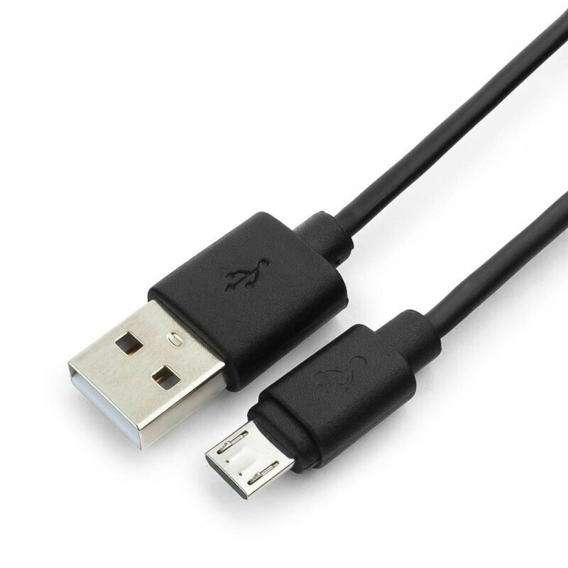 Кабель USB 2.0 - Micro USB, М/М, 0.3 м, Гарнизон, чер, GCC-mUSB2-AMBM-0.3M, 1392091