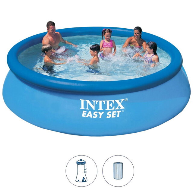 INTEX Надувной бассейн 28132 Intex Easy Set 366*76 см, фильтр-насос 28132