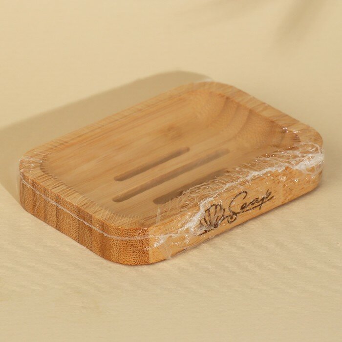 Мыльница деревянная «Soap», квадратная, бамбук - фотография № 7