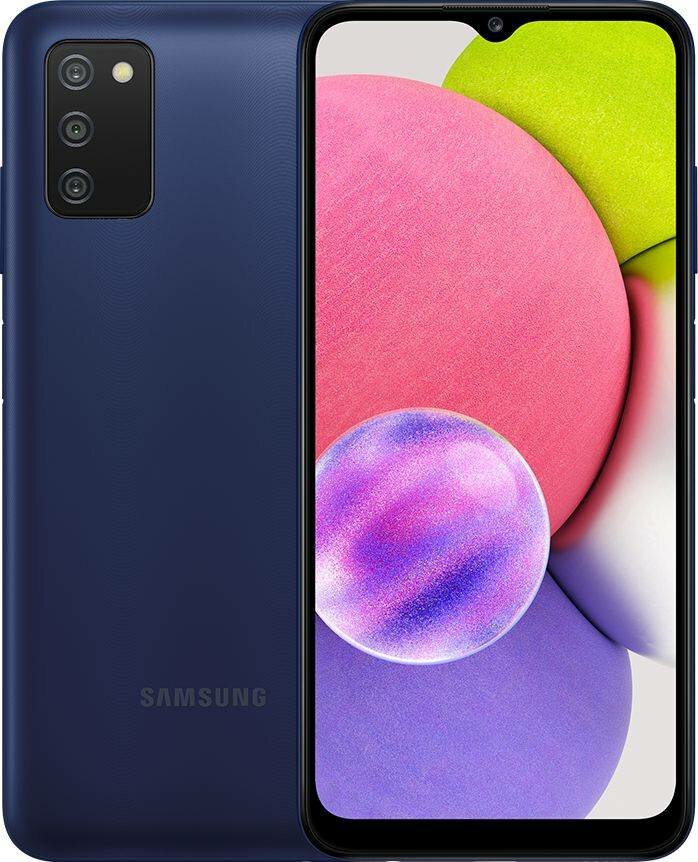 Смартфон Samsung Galaxy A03s SM-A037F 32ГБ, синий (sm-a037fzbdmeb)