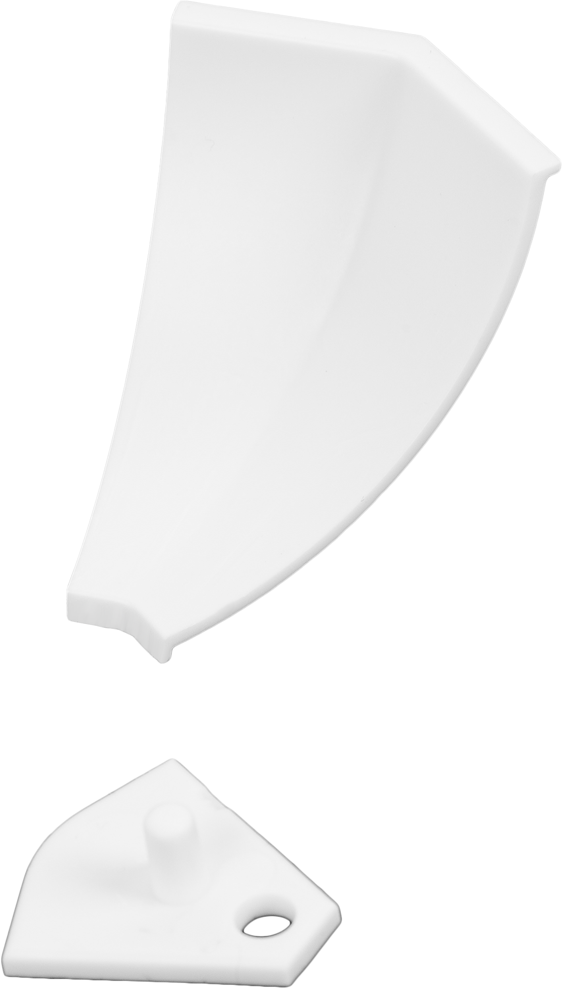 Заглушка для плинтуса 2 см пластик цвет белый 6 шт - фотография № 4