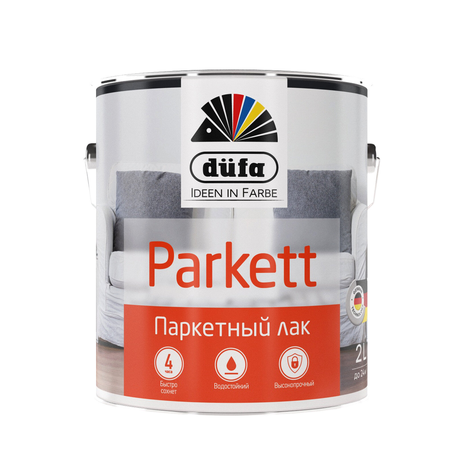 Лак паркетный алкидно уретановый Dufa Retail Parkett глянцевый (10л)