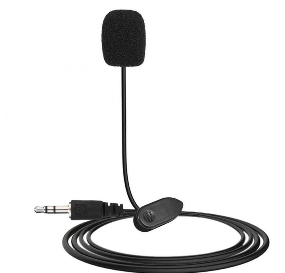 Микрофон петличный GSMIN M01 3.5 мм (1.5 м) (Черный)