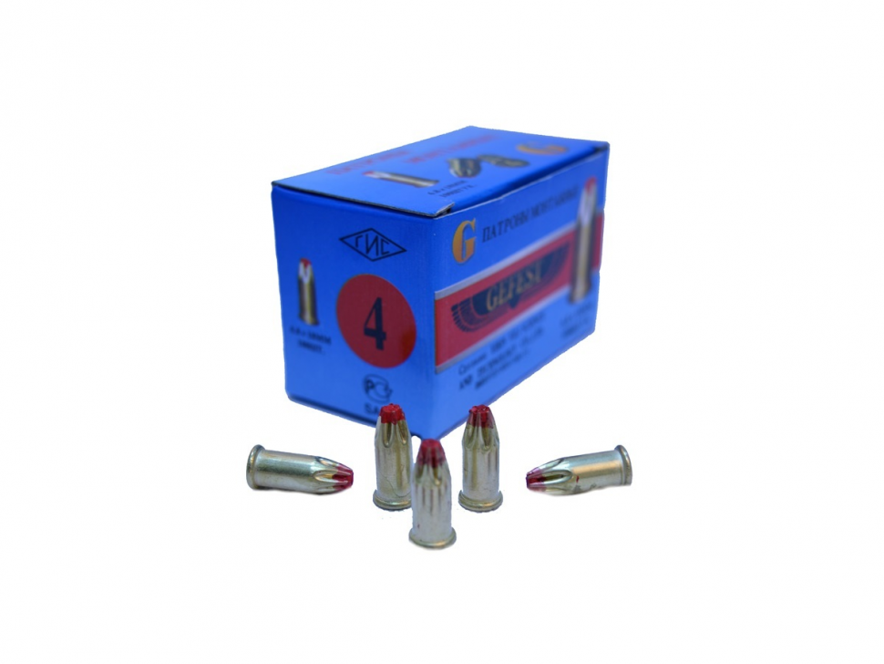 Патрон Д4 (100 шт) 6.8х18 красный Gefest GFT D-4