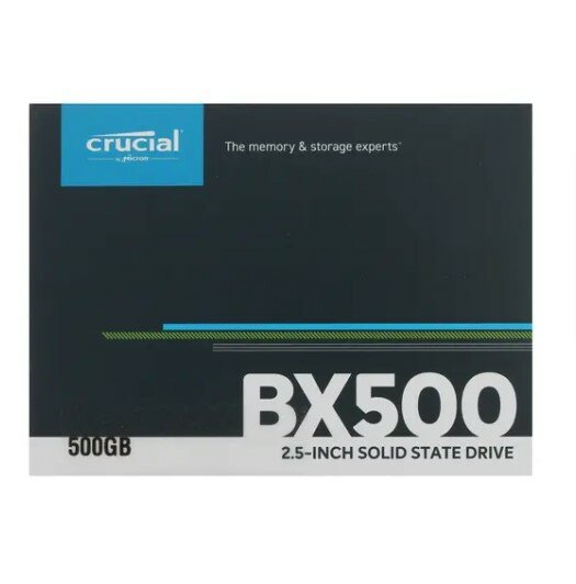 Твердотельный накопитель Crucial BX 500 ГБ SATA CT500BX500SSD1