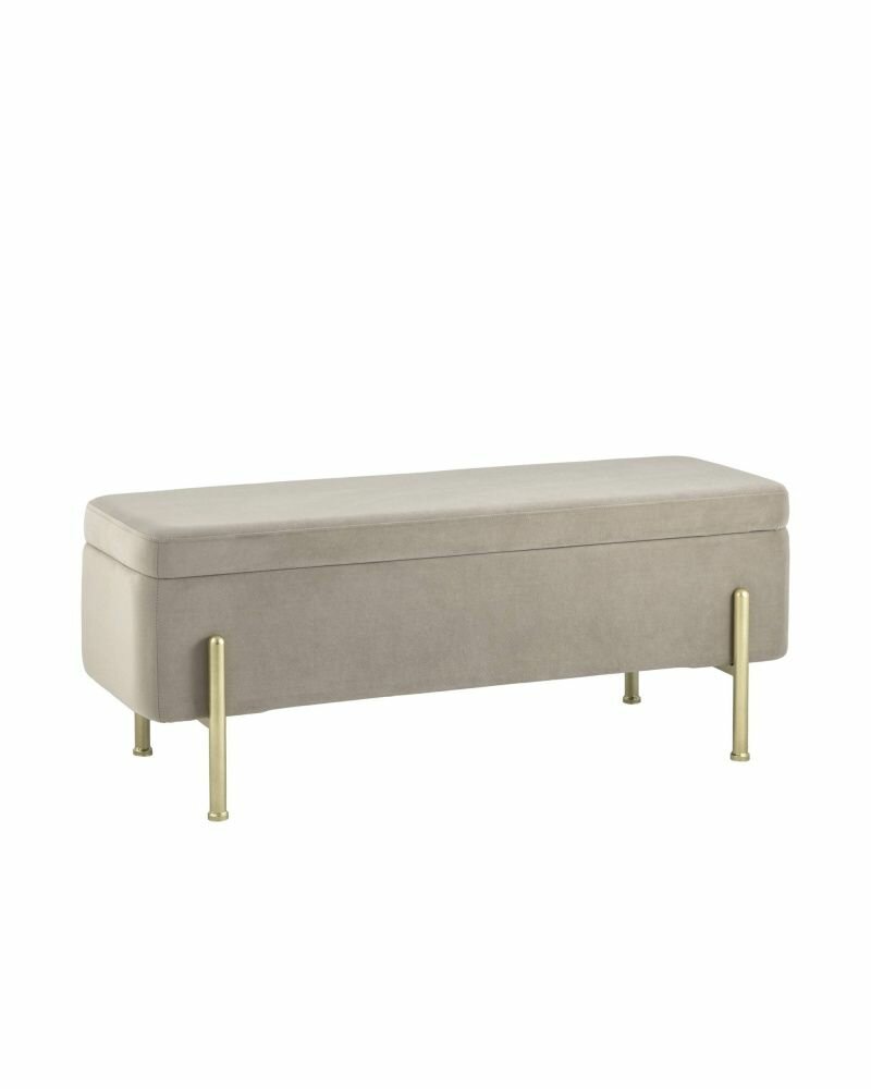 Банкетка STOOL GROUP Болейн, ШxГxВ: 110x42x42 см, синий Hoff - фото №1