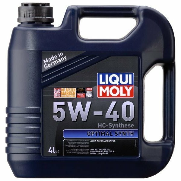 Масло моторное LIQUI MOLY OPTIMAL SYNTH 5W-40 Синтетическое (4 л.)