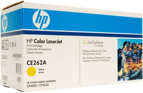 Тонер-картридж HP CE262A Желтый CLJ CP4025/CP4525