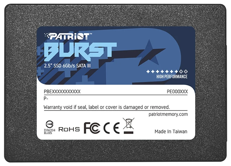 Твердотельный накопитель Patriot Memory Burst Elite 480 GB PBE480GS25SSDR