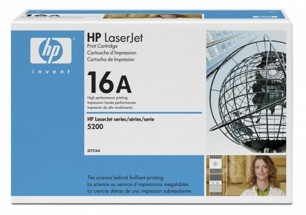 Расходные материалы HP Q7516A Картридж ,BlackLaserJet 5200, Black, (12 000 стр.)