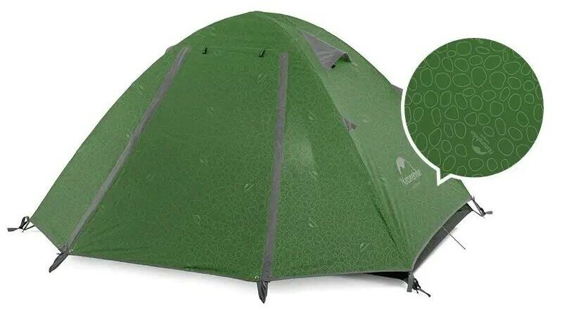  Naturehike P-Series Aluminum Pole Tent 2 Man Forest Green