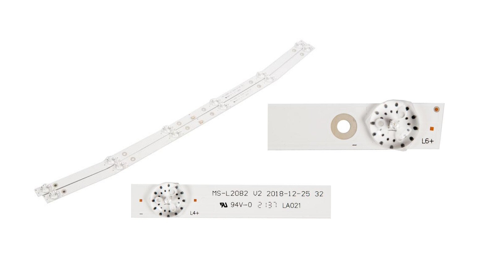 LED backlight / Светодиодная подсветка для телевизоров 32", JS-D-JP32DM-061EC, E32DM1000, MS-L2082 (комплект, 2 шт)