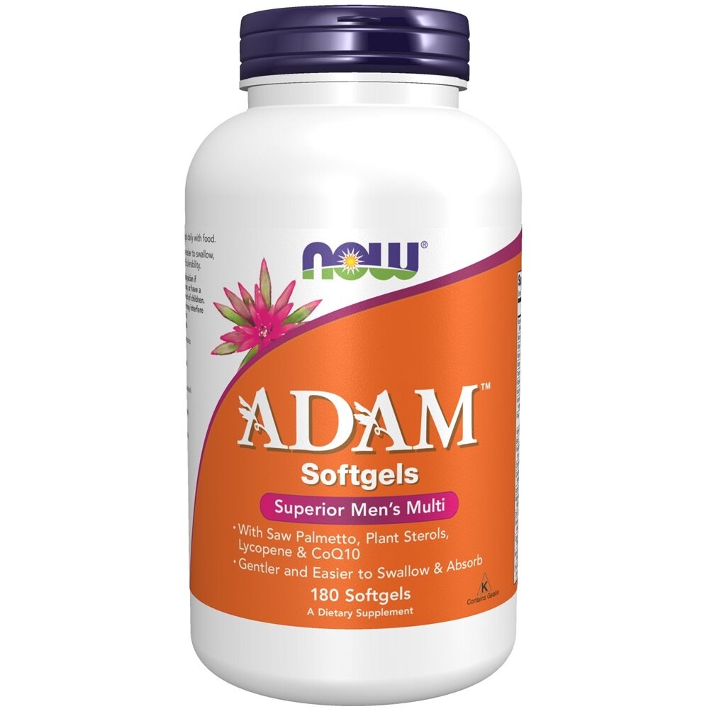 Мультивитамины для мужчин NOW ADAM 180 softgels