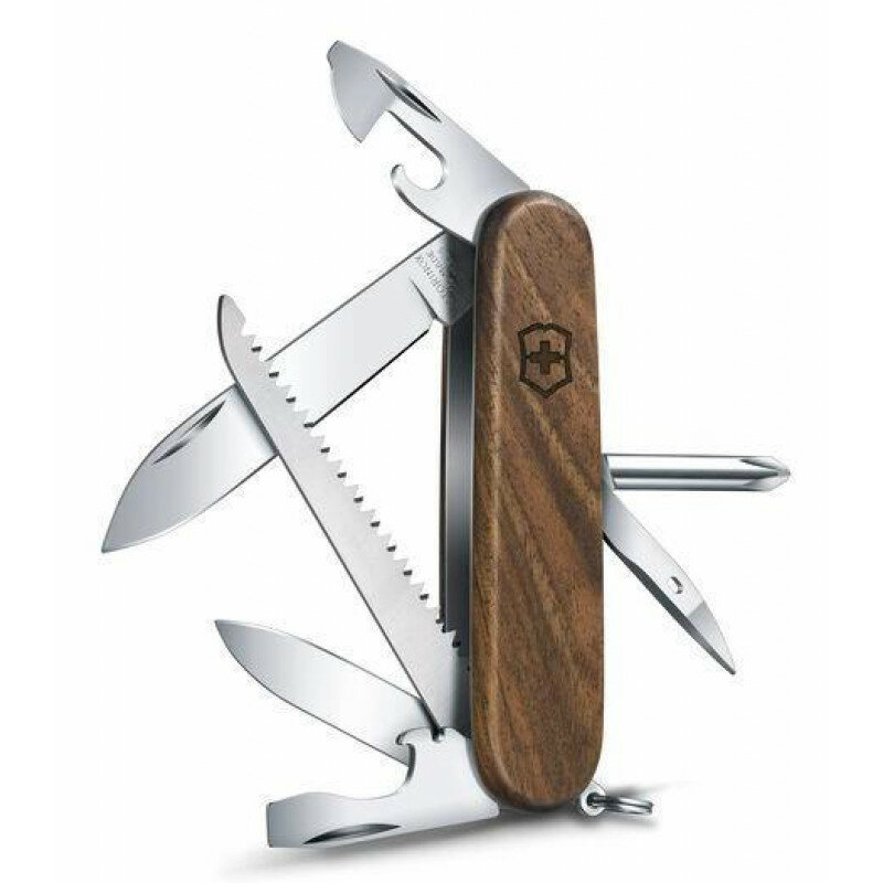 Victorinox швейцарский нож перочинный Hiker Wood 91мм 11 функций дерево (1.4611.63)