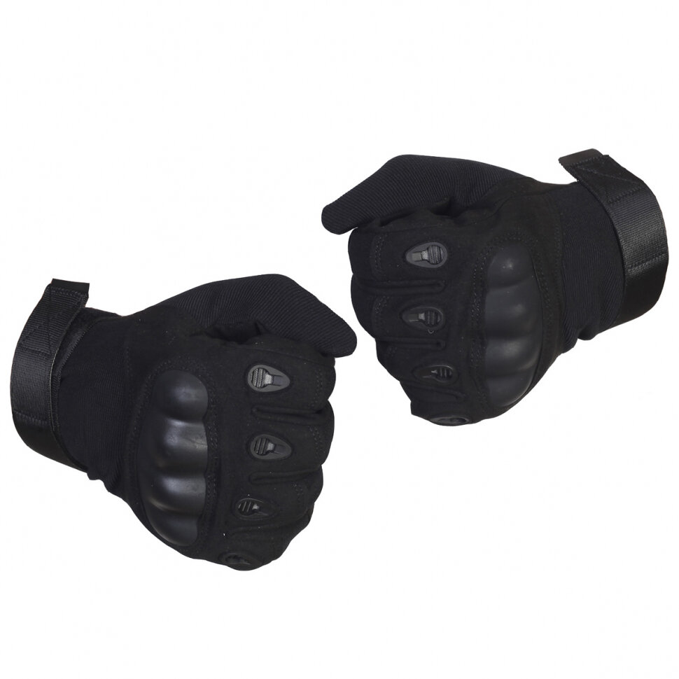 Тактические защитные перчатки черные XL (24)