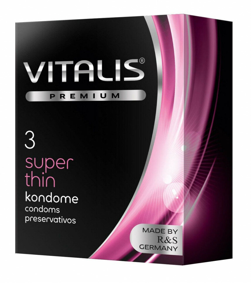 Ультратонкие презервативы VITALIS PREMIUM super thin - 3 шт. (39559)