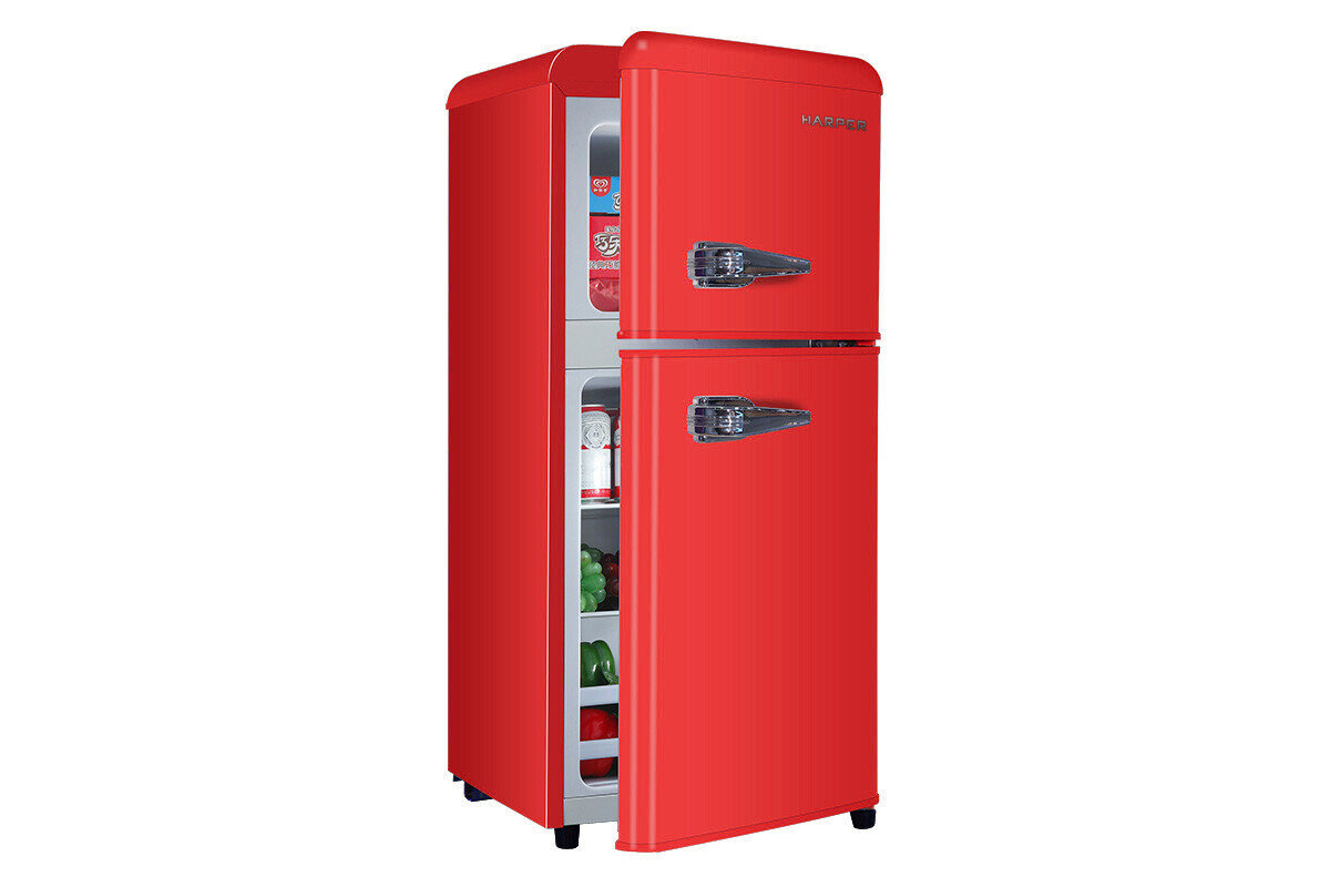 Холодильник Harper HRF-T140M Red - фотография № 4
