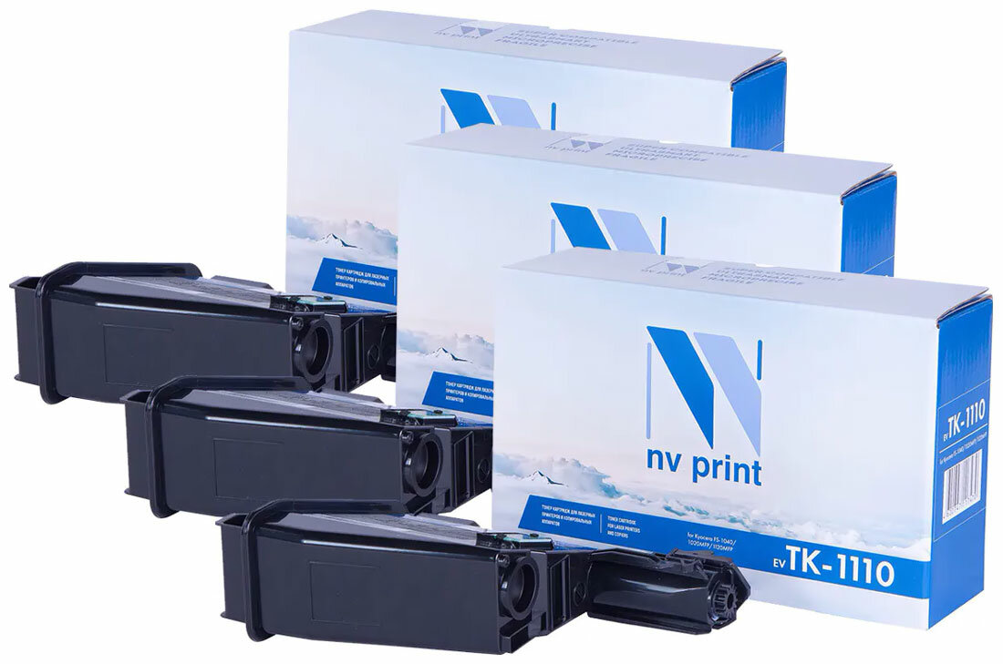 Картридж Nvp NV-TK-1110-SET3 для Kyocera FS-1040/ FS-1020MFP/ FS-1120MFP (2500k) (3 шт)