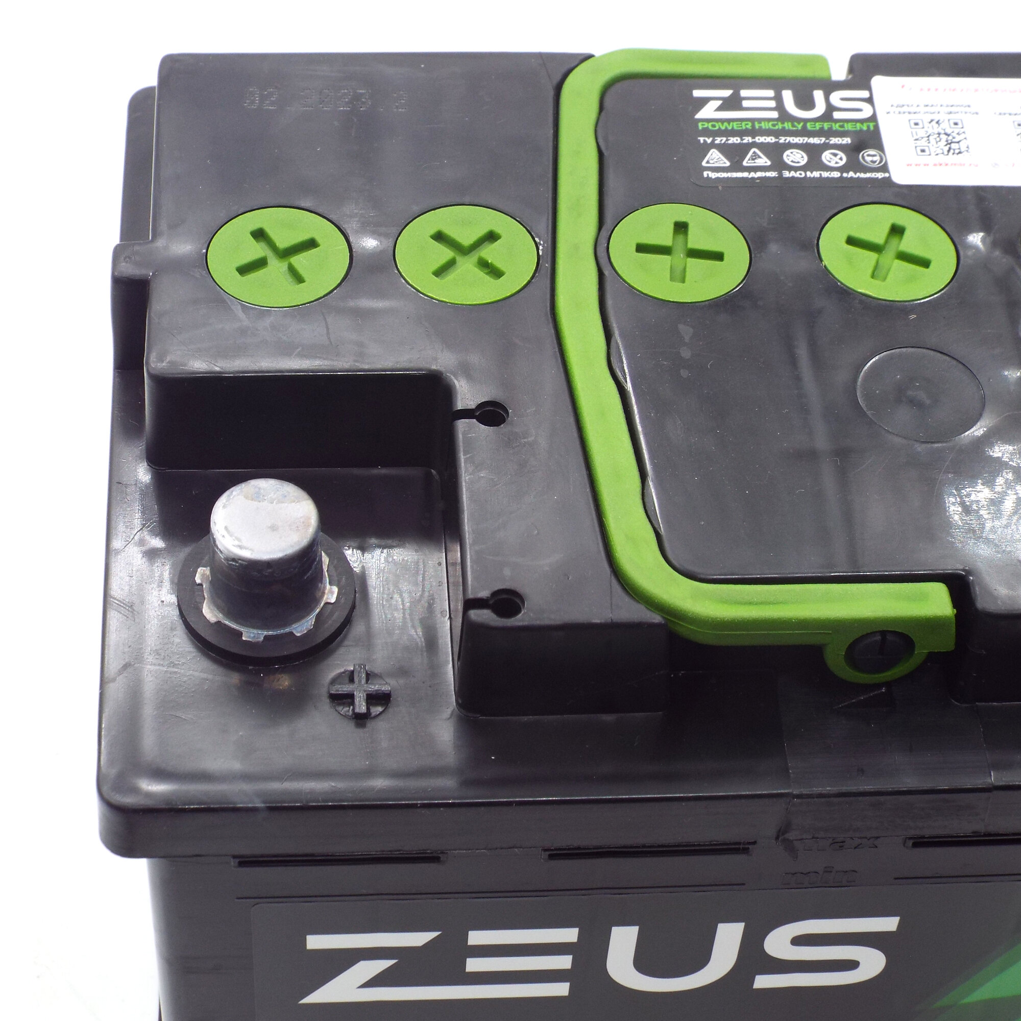 Аккумулятор автомобильный АКБ для автомобилей Аккумуляторная батарея для машины ZEUS POWER 55 А*ч 242x175x190 п п Прямая полярность