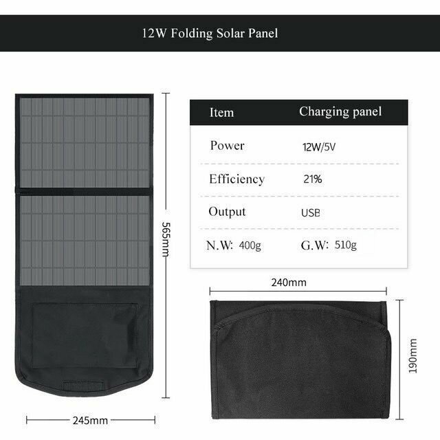 фото Солнечная панель портативная складная/ 20 Вт/ USB