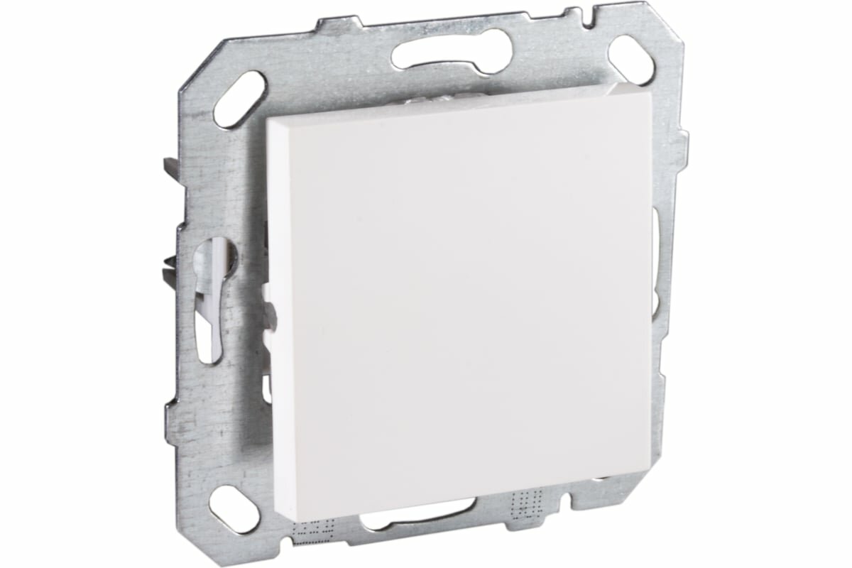 фото Netelsan Выключатель встраиваемый 1 клавиша 220В 10А, цвет белый M.U.ANH.10000