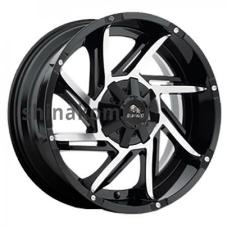 Диск 9*20 5*150 ET35 110,1 Buffalo BW-422 Gloss Black Machined Face