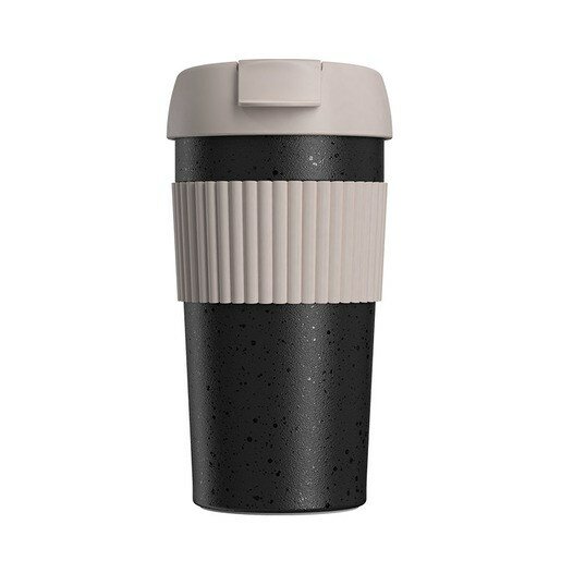 Ecosystem Термостакан-непроливайка KissKissFish Rainbow Vacuum Coffee Tumbler (чёрный, серый)KissKissFish Rainbow Vacuum Coffee Tumbler (Black)