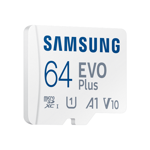 Карта памяти micro SDXC 64Gb Samsung EVO Plus UHS-I U1 + ADP (130/20 Mb/s)