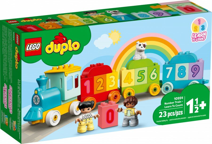 Lego Duplo Конструктор Lego Duplo Поезд с цифрами учимся считать 23 детали 10954