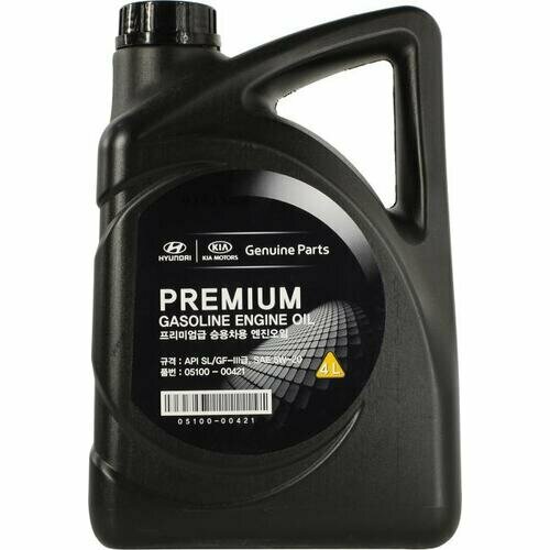 Моторное масло Hyundai Premium Gasoline Engine Oil SAE 5W-20 4л