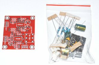 Предварительный стерео усилитель на микросхемах NE5532 конструктор DIY Red