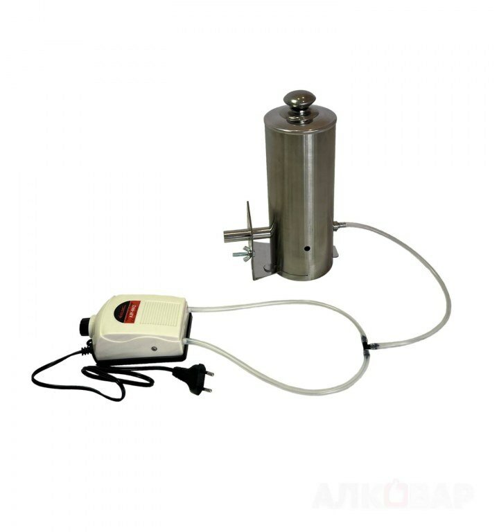 Коптильня вертикальная 20 литров горячего и холодного копчения с дымогенератором - фотография № 7