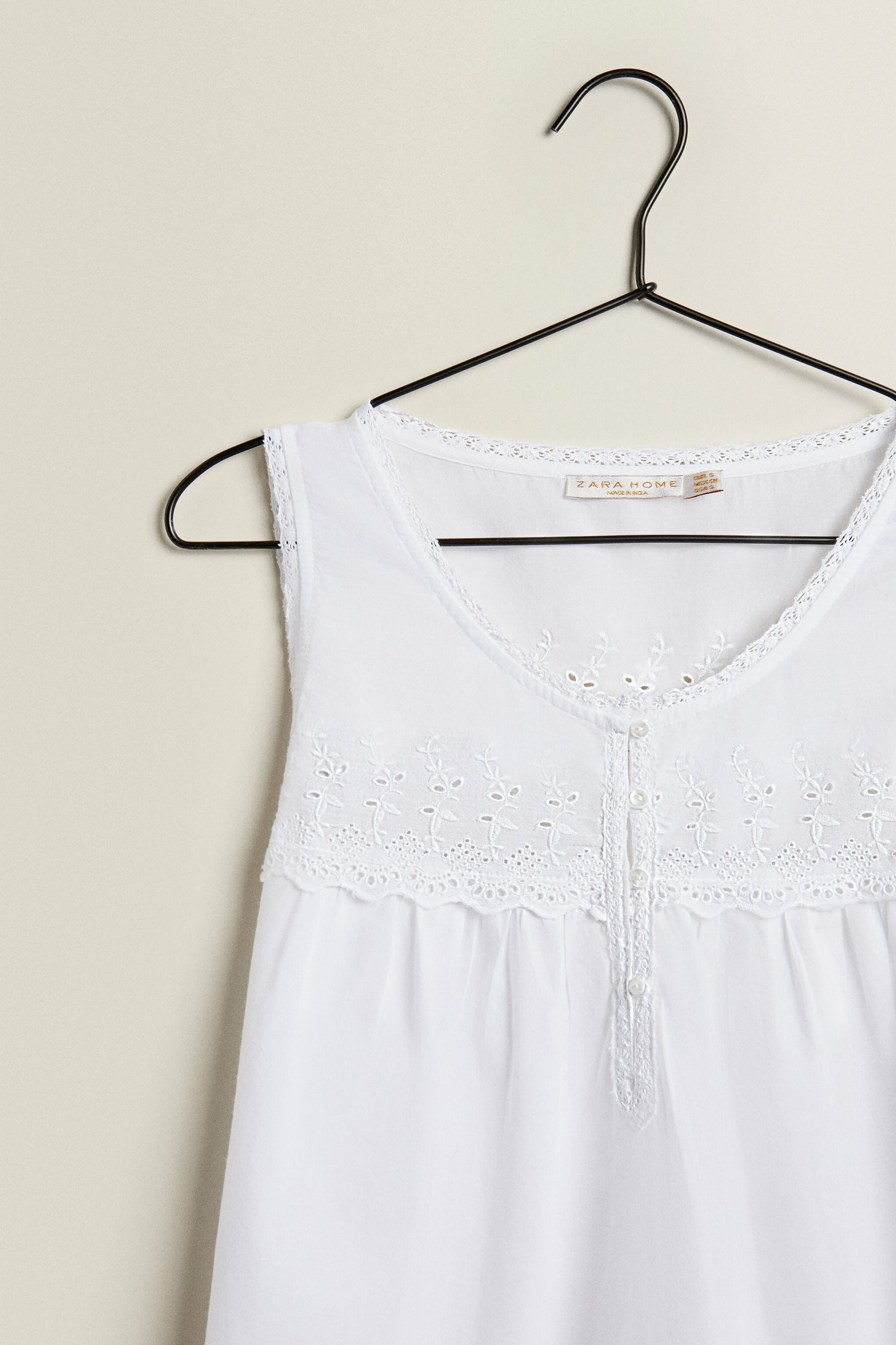 Пижама, ночная сорочка женская ZARAHOME, белый, XL - фотография № 7