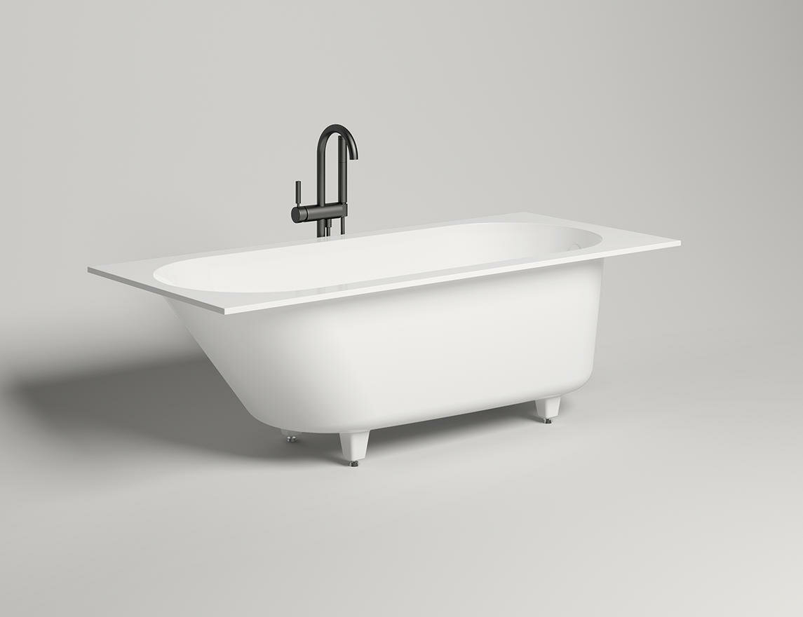 Ванна Salini S.R.L. Ornella S-sense 180x80 102312M белая матовая, встраиваемая