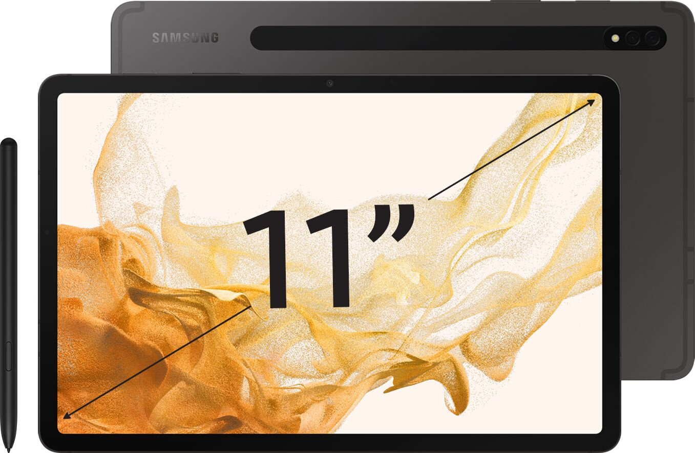 Планшет Samsung Galaxy Tab S8 SM-X700, 8ГБ, 128GB, Android 12 темно-серый [sm-x700nzaamec]