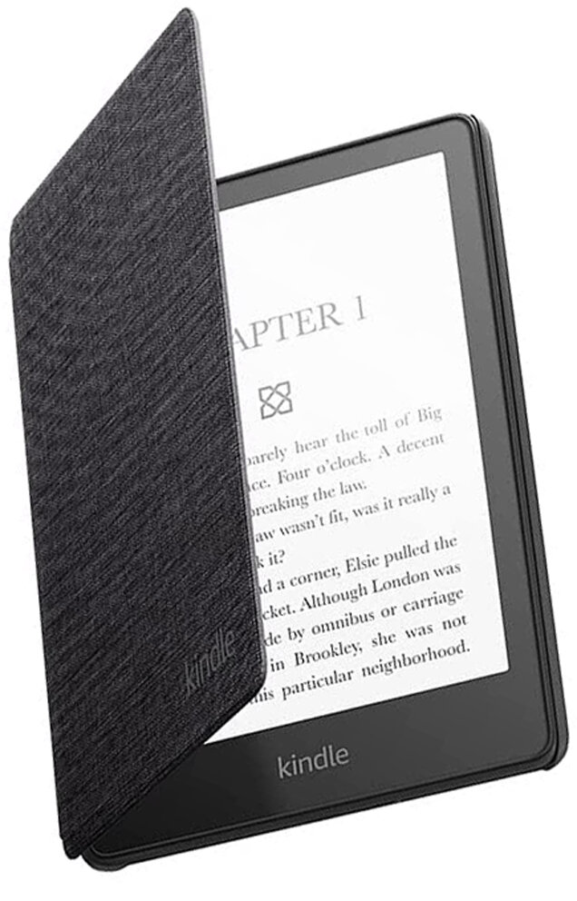 Электронная книга Amazon Kindle PaperWhite 2021 8Gb black Ad-Supported + фирменная обложка Ткань Black