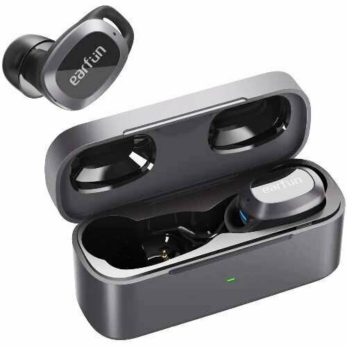 Беспроводные наушники EarFun Free Pro TW301 с микрофоном, Bluetooth v5.2 TWS, USB-C, активное шумоподавление, черные