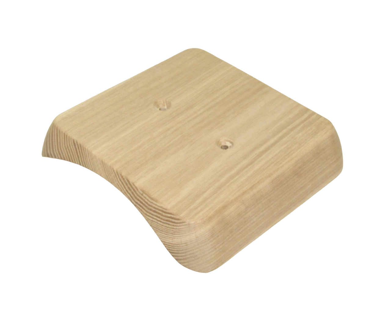 Деревянная накладка для установки монтажных коробок или бра на бревно и блок-хаус диаметром 240 мм, под одно посадочное место.