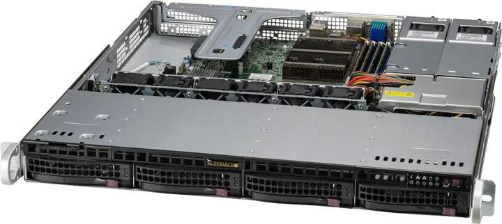 Сервер в корпусе высотой 1U Никс sS6000/1U S62641Ai Xeon E 2378/32 ГБ/2 x 2 Тб HDD/Aspeed AST2600